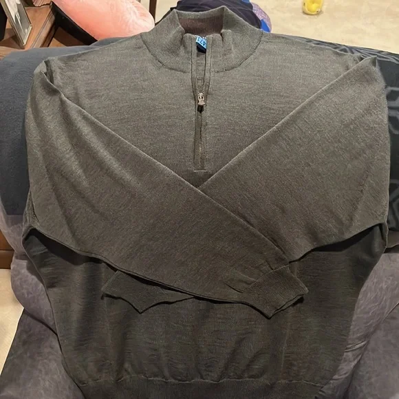 🤩Host Pick🥳 XXL Grant Thomas Olive Merino Wool Sweater - Picture 2 of 4